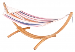 La Siesta komplet viseča mreža z lesenim stojalom Sunrise Single
