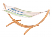 La Siesta komplet viseča mreža z lesenim stojalom Green Bay Single